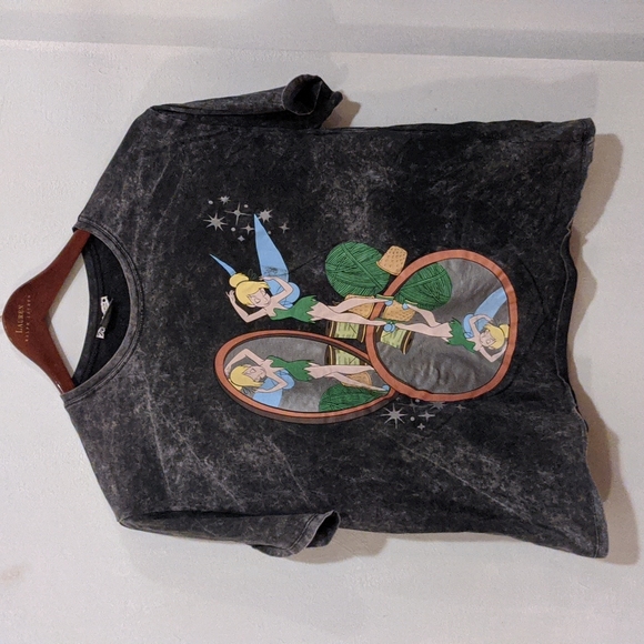 Zara Tops - Zara Large Tinkerbell official Disney Peter Pan '90s distressed t-shirt